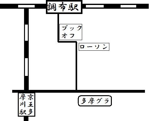 多摩グラへのマップ